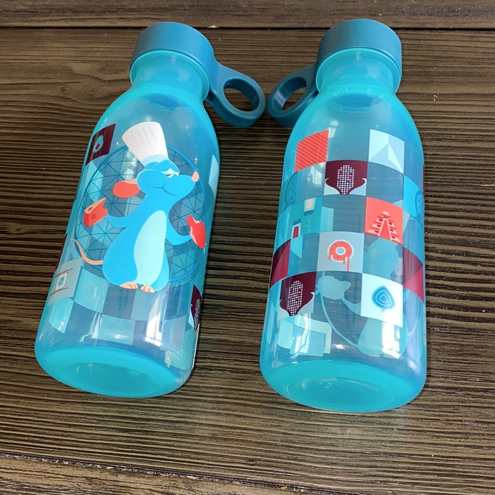 Two Brand New Plastic Disney Water Bottles